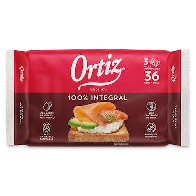 Pan tostado integral Ortiz 320 g-0