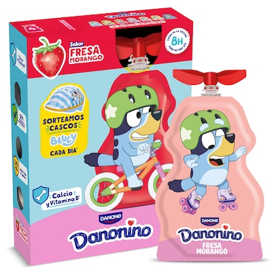 Yogur de fresa líquido Danonino 4 x 70 g-0 Yogur de fresa líquido Danonino 4 x 70 g-0