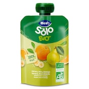 Alimento infantil con puré de pera, plátano y naranja 100% ecológica Hero 100 g