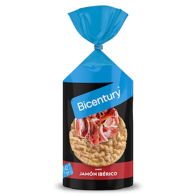 Tortitas de maíz sabor jamón ibérico Bicentury 123.5 g-0