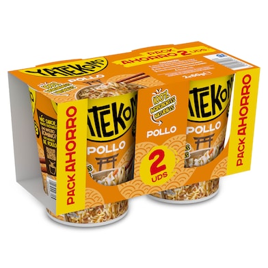 Noodles sabor pollo Gallina Blanca Yatekomo 2 x 60 g-0