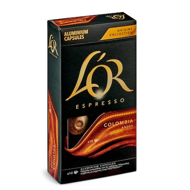 Cápsulas de café Colombia L'Or 10 unidades-0