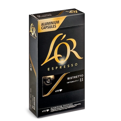 Cápsulas de café ristretto L'Or 10 unidades-0
