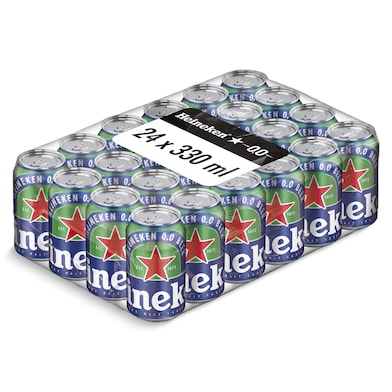 Cerveza 0,0% alcohol Heineken pack 24 x 33 cl-0 Cerveza 0,0% alcohol Heineken pack 24 x 33 cl-0