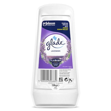 Ambientador gel absorbeolores lavanda Glade 150 g-0 Ambientador gel absorbeolores lavanda Glade 150 g-0