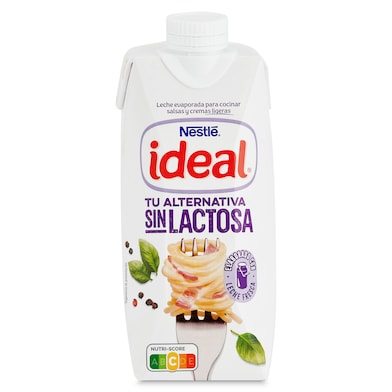 Leche evaporada sin lactosa Ideal 525 g-0