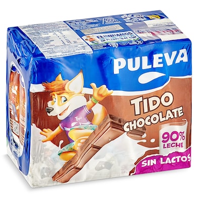 Batido de chocolate sin lactosa Puleva 6 x 200 ml-0 Batido de chocolate sin lactosa Puleva 6 x 200 ml-0