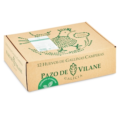 Huevos camperos Pazo de Vilane 12 unidades-0 Huevos camperos Pazo de Vilane 12 unidades-0