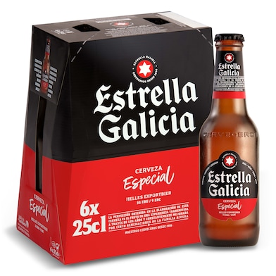 Cerveza Estrella Galicia pack 6 x 25 cl-0