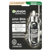 Mascarilla facial AHA + BHA con carbón activo Garnier 1 unidad