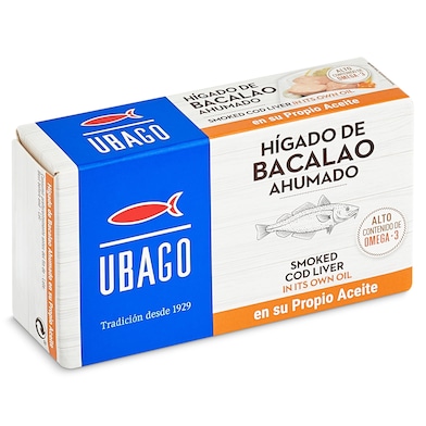 Hígado de bacalao Ubago 115 g-0 Hígado de bacalao Ubago 115 g-0