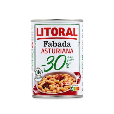Fabada asturiana reducido en sal Litoral 435 g-0 Fabada asturiana reducido en sal Litoral 435 g-0