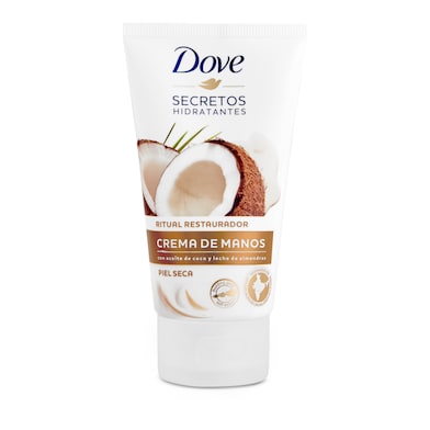 Crema de manos con aceite de coco y almendras Dove 75 ml-0 Crema de manos con aceite de coco y almendras Dove 75 ml-0