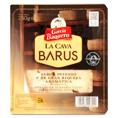 Queso curado La Cava Barus García Baquero 250 g-0 Queso curado La Cava Barus García Baquero 250 g-0