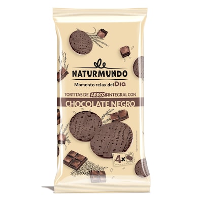 Tortitas de arroz integral con chocolate negro Dia Naturmundo 130 g-0