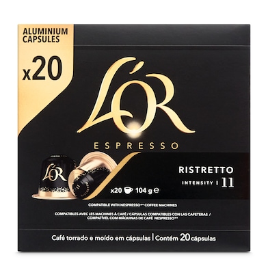 Cápsulas de café ristretto L'Or 20 unidades-0 Cápsulas de café ristretto L'Or 20 unidades-0