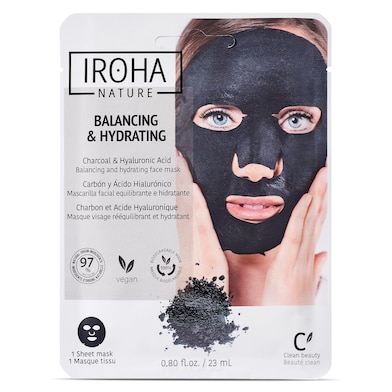 Mascarilla facial detox carbón Iroha nature 1 unidad-0 Mascarilla facial detox carbón Iroha nature 1 unidad-0