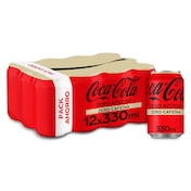 Coca-Cola zero azúcar zero cafeína 12 x 330 ml