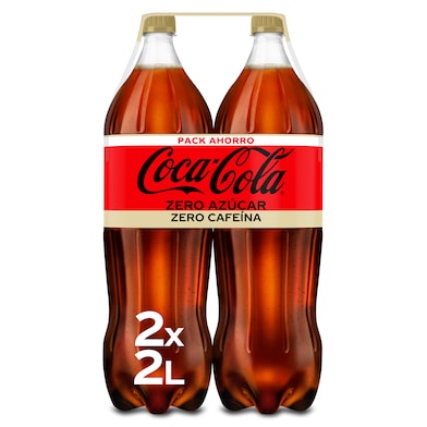 Coca-Cola zero azúcar zero cafeína 2 x 2 L-0