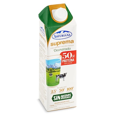 Leche desnatada suprema Asturiana 1 L-0 Leche desnatada suprema Asturiana 1 L-0