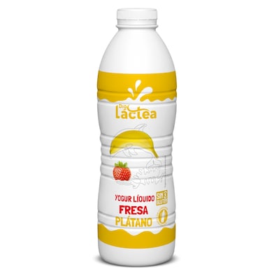 Yogur líquido sabor fresa y plátano Dia Láctea 1 Kg-0 Yogur líquido sabor fresa y plátano Dia Láctea 1 Kg-0
