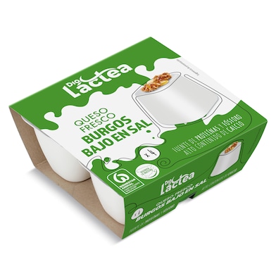 Queso fresco de Burgos bajo en sal Dia Láctea 4 x 62.5 g-0 Queso fresco de Burgos bajo en sal Dia Láctea 4 x 62.5 g-0