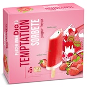 Helados sabor yogur y fresa Dia Temptation 6 x 43 g