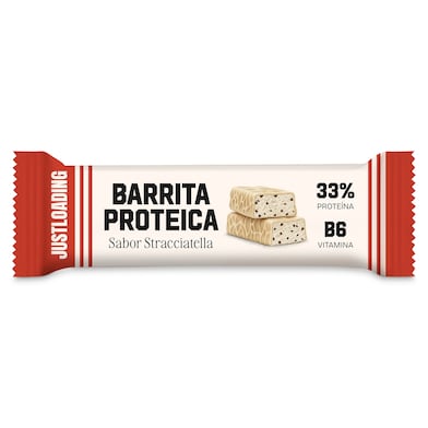 Barrita proteína sabor chocolate blanco con stracciatella Just loading 35 g-0