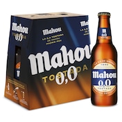 Cerveza tostada 0,0% alcohol Mahou pack 6 x 25 cl