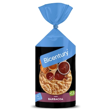 Tortitas de maíz sabor barbacoa Bicentury 123,5 g-0