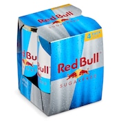 Red Bull sin azúcar pack 4 x 250 ml