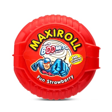 Chicle sabor fresa maxiroll Boomer 56 g-0 Chicle sabor fresa maxiroll Boomer 56 g-0