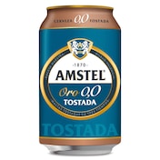 Cerveza tostada 0,0% alcohol Amstel Oro 33 cl