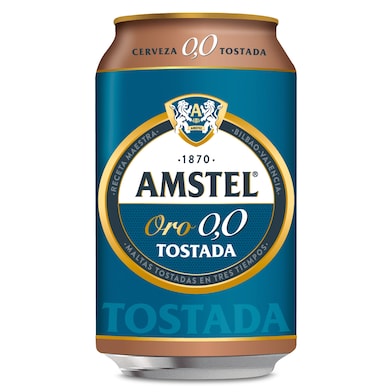 Cerveza tostada 0,0% alcohol Amstel Oro 33 cl-0 Cerveza tostada 0,0% alcohol Amstel Oro 33 cl-0