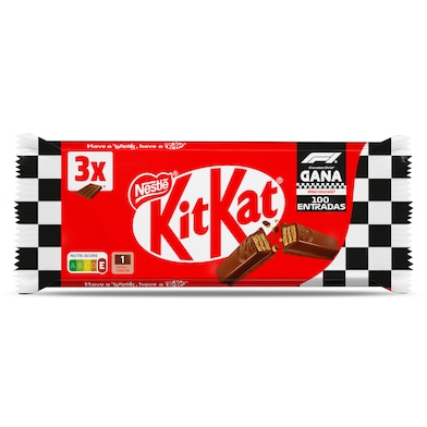 Barritas de galleta recubiertas de chocolate Kit Kat 3 x 41 g-0 Barritas de galleta recubiertas de chocolate Kit Kat 3 x 41 g-0