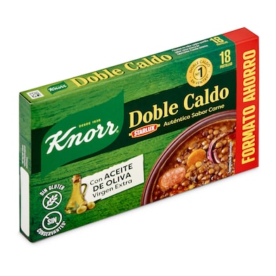 Pastillas doble caldo de carne Knorr 18 unidades-0 Pastillas doble caldo de carne Knorr 18 unidades-0