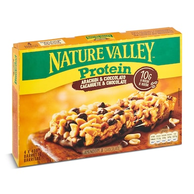 Barritas proteicas de cacahuete y chocolate Nature Valley 160 g-0
