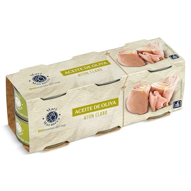 Atún claro en aceite de oliva Dia Mari Marinera 6 x 60 g-0 Atún claro en aceite de oliva Dia Mari Marinera 6 x 60 g-0