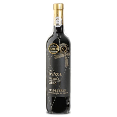 Vino tinto reserva D.O. Valdepeñas Viña Danza 75 cl-0 Vino tinto reserva D.O. Valdepeñas Viña Danza 75 cl-0