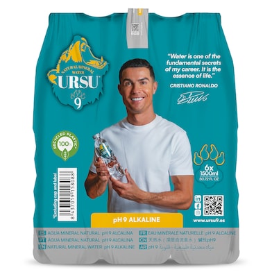 Agua mineral alcalina Ursu9 pack 6 x 1.5 L-0 Agua mineral alcalina Ursu9 pack 6 x 1.5 L-0