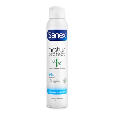 Desodorante natur protect invisible fresh Sanex 200 ml-0