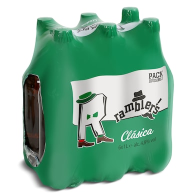 Cerveza clásica Dia Ramblers pack 6 x 1 L-0 Cerveza clásica Dia Ramblers pack 6 x 1 L-0