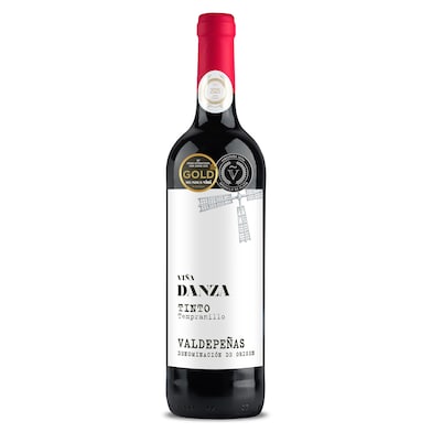Vino tinto joven D.O. Valdepeñas Viña Danza 75 cl-0