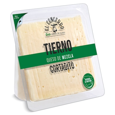 Queso tierno cortado Dia El Cencerro 250 g-0 Queso tierno cortado Dia El Cencerro 250 g-0