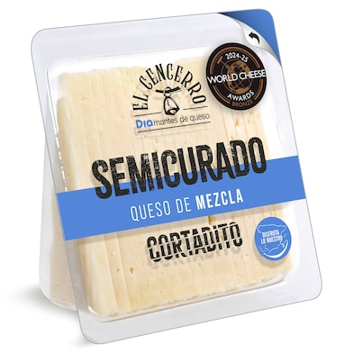 Queso semicurado cortado Dia El Cencerro 250 g-0 Queso semicurado cortado Dia El Cencerro 250 g-0