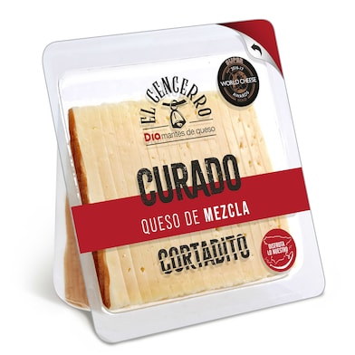 Queso curado cortado Dia El Cencerro 250 g-0 Queso curado cortado Dia El Cencerro 250 g-0