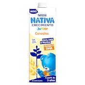 Bebida láctea junior de crecimiento con cereales +3 años Nativa 1 L