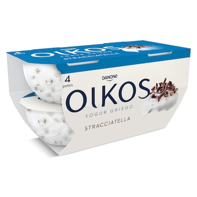 Yogur griego stracciatella Oikos 4 x 110 g-0 Yogur griego stracciatella Oikos 4 x 110 g-0
