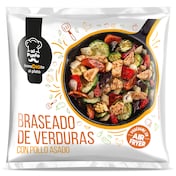 Braseado de verduras con pollo asado Dia Al Punto 400 g