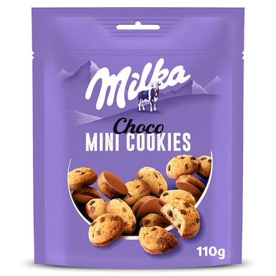 Galletas con pepitas de chocolate con leche Milka 110 g-0 Galletas con pepitas de chocolate con leche Milka 110 g-0